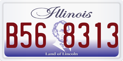 IL license plate B568313