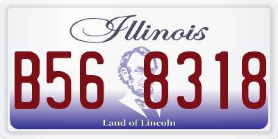 IL license plate B568318