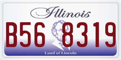 IL license plate B568319
