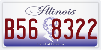 IL license plate B568322