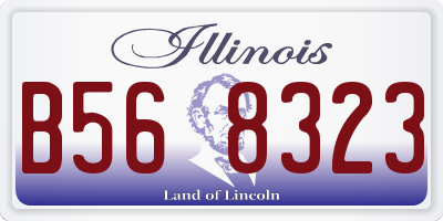 IL license plate B568323