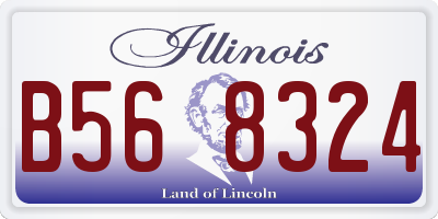 IL license plate B568324