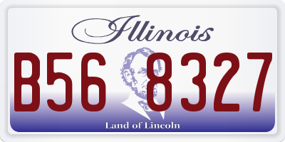 IL license plate B568327