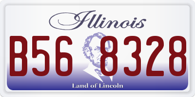 IL license plate B568328