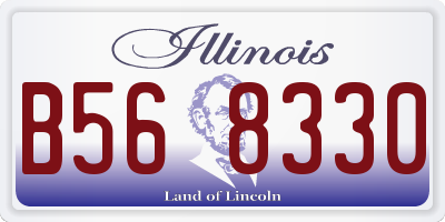 IL license plate B568330
