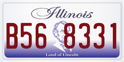 IL license plate B568331
