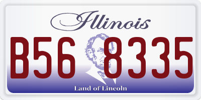 IL license plate B568335