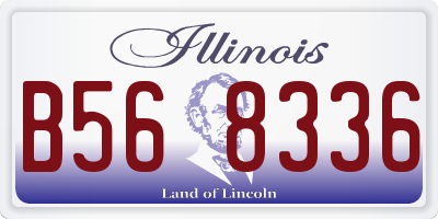 IL license plate B568336