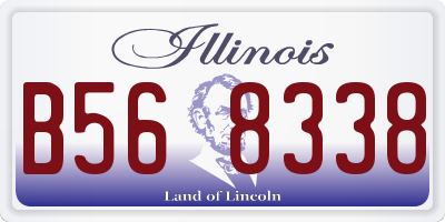 IL license plate B568338