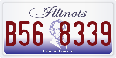 IL license plate B568339
