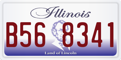 IL license plate B568341