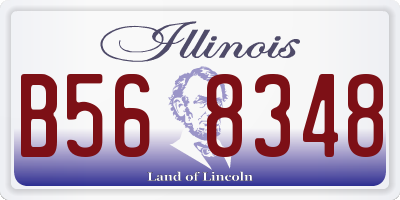 IL license plate B568348