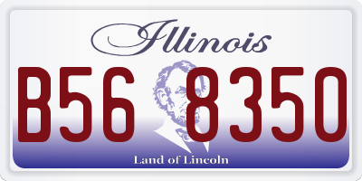 IL license plate B568350