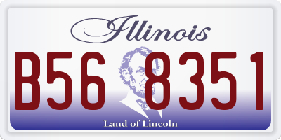 IL license plate B568351