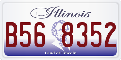 IL license plate B568352
