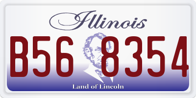 IL license plate B568354