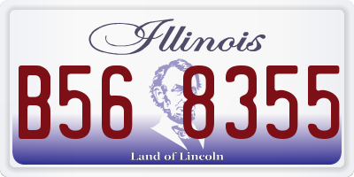 IL license plate B568355