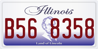IL license plate B568358
