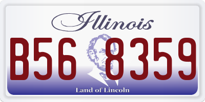IL license plate B568359