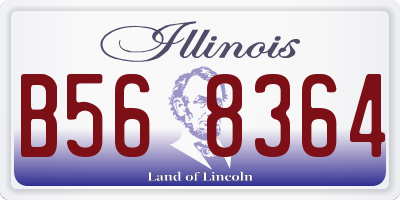 IL license plate B568364