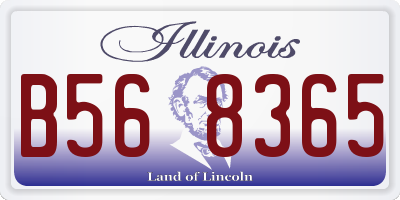 IL license plate B568365