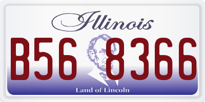 IL license plate B568366