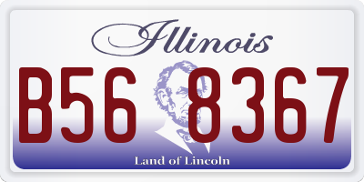 IL license plate B568367