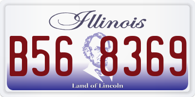 IL license plate B568369