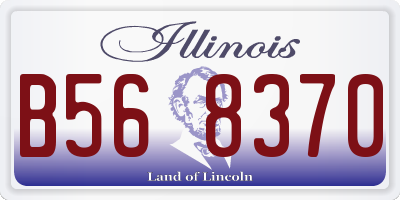 IL license plate B568370