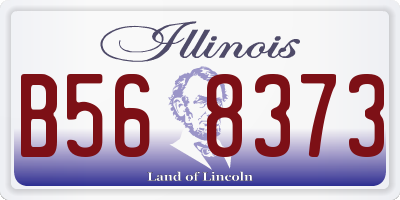 IL license plate B568373