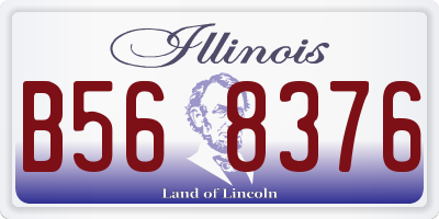 IL license plate B568376