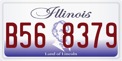IL license plate B568379