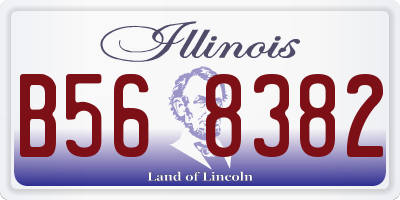 IL license plate B568382