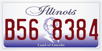 IL license plate B568384