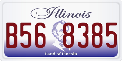 IL license plate B568385