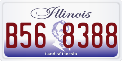 IL license plate B568388