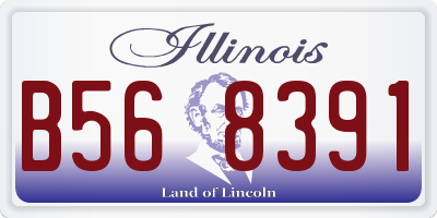 IL license plate B568391