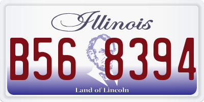 IL license plate B568394