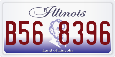 IL license plate B568396