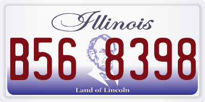 IL license plate B568398