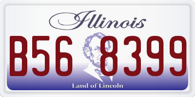 IL license plate B568399