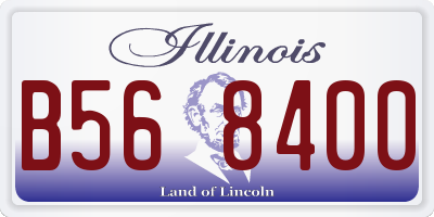 IL license plate B568400