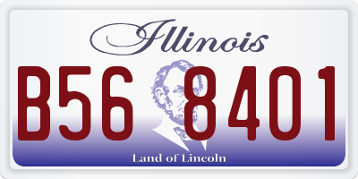 IL license plate B568401