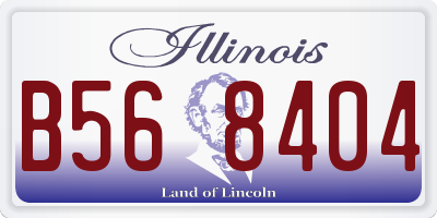 IL license plate B568404