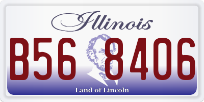 IL license plate B568406