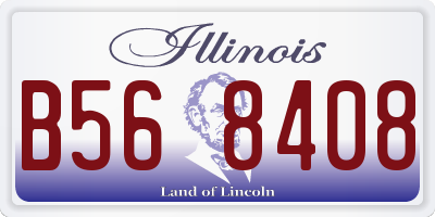 IL license plate B568408