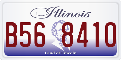 IL license plate B568410