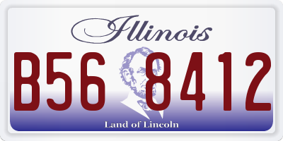 IL license plate B568412