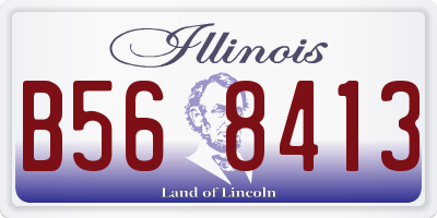 IL license plate B568413