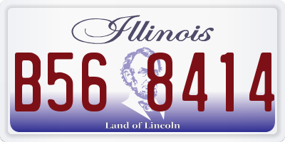 IL license plate B568414